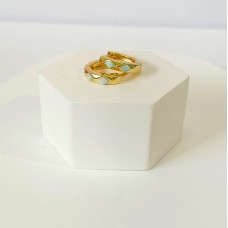 Ασημένια Σκουλαρίκια επίχρυσα κρίκοι (SE23)